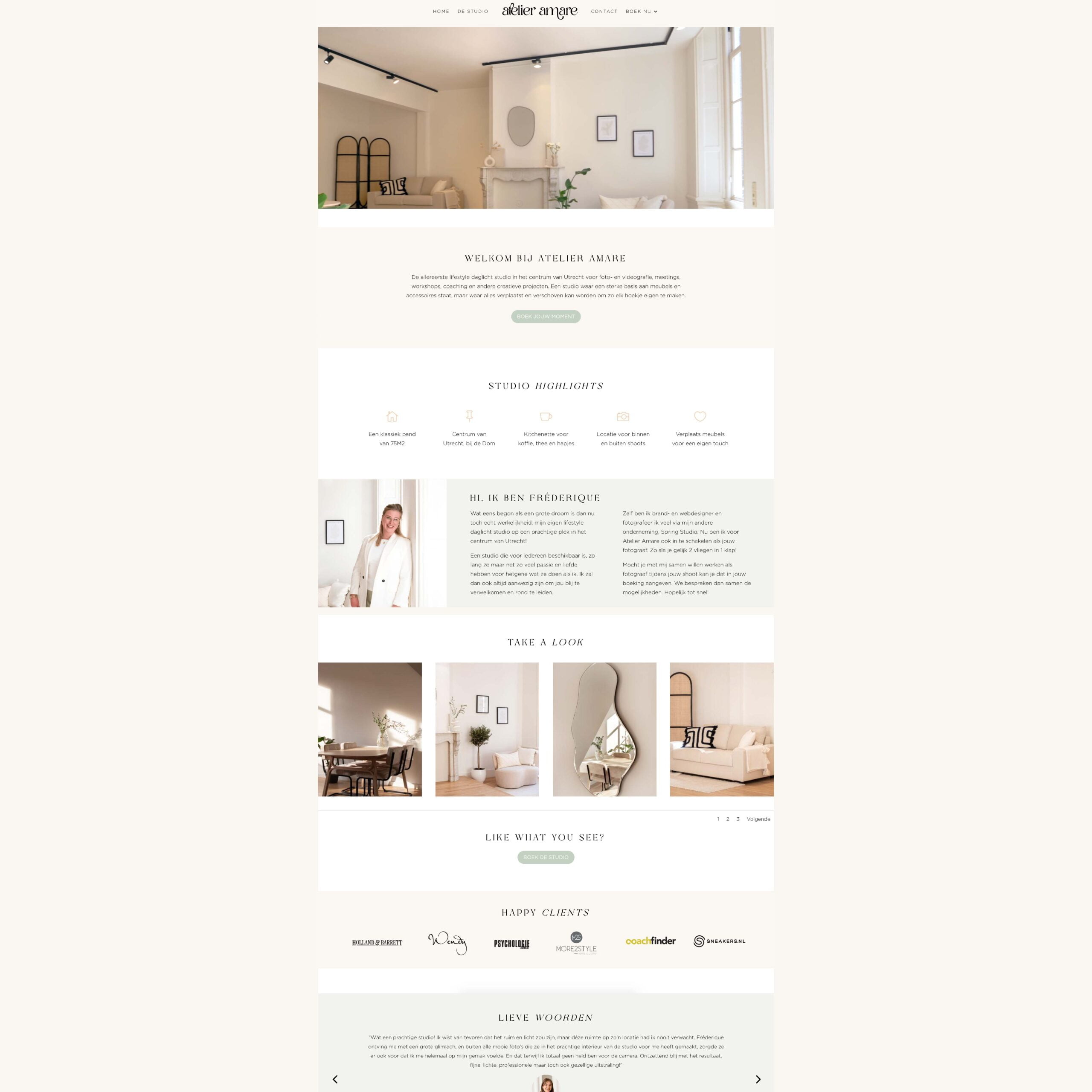 Webdesign portfolio | Spring Studio | Inside Out Branding | Hilversum